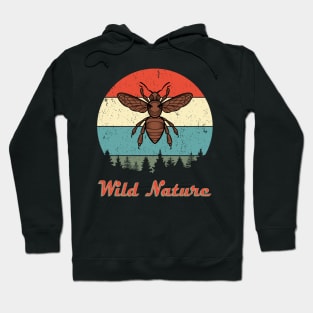 Wild Nature Wasp Brown Abstract Sunset Hoodie